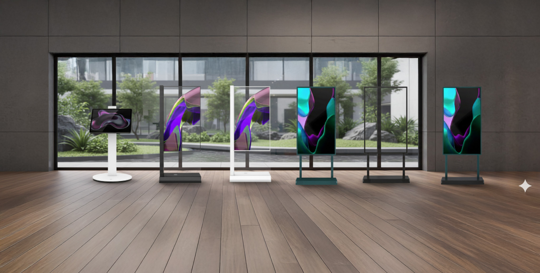 Verschiedene Display-Modelle des KI-Assistenten